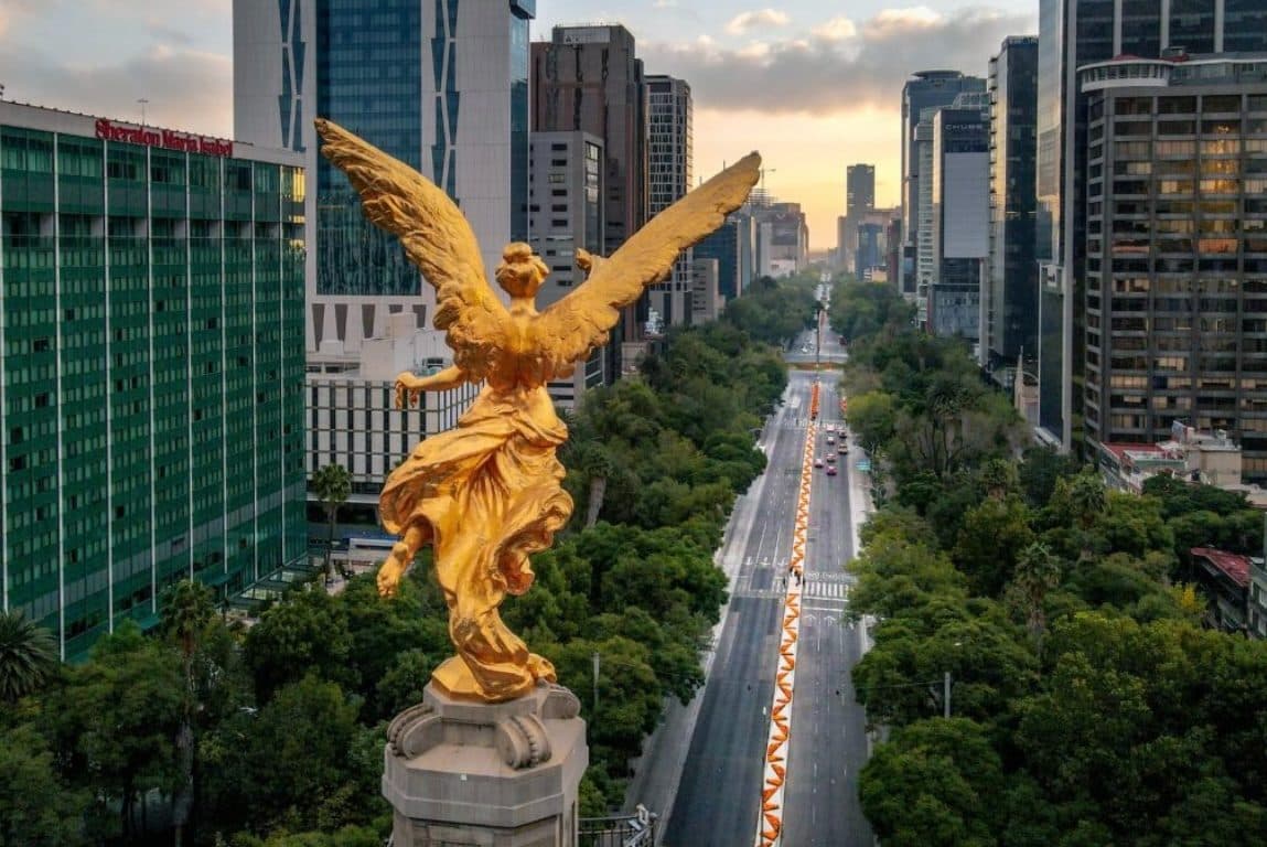 El Ángel de la Independencia, Paseo de la Reforma, Ciudad de México